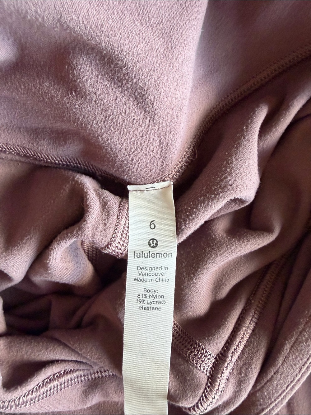 lululemon athletica Mauve/Pink Leggings Size 6